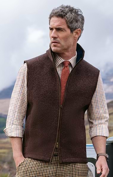 Men’s Boiled Wool Gilet