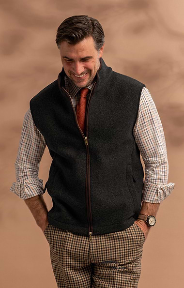 Men’s Boiled Wool Gilet