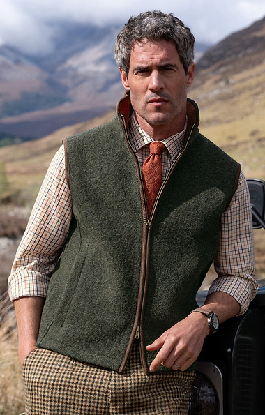 Men’s Boiled Wool Gilet