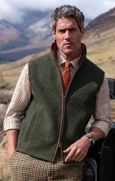Men’s Boiled Wool Gilet