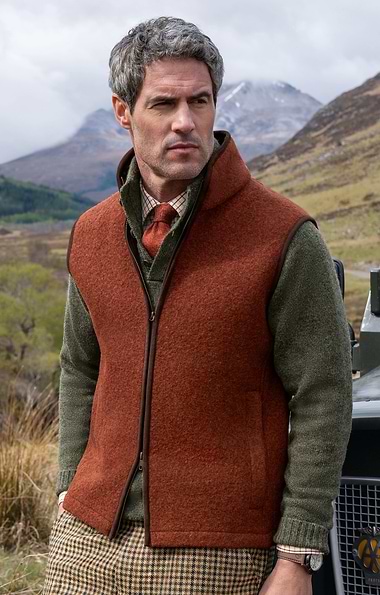 Men’s Boiled Wool Gilet