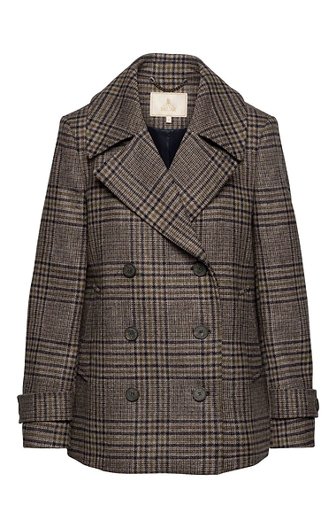 Ladies British Tweed Double-Breasted Coat
