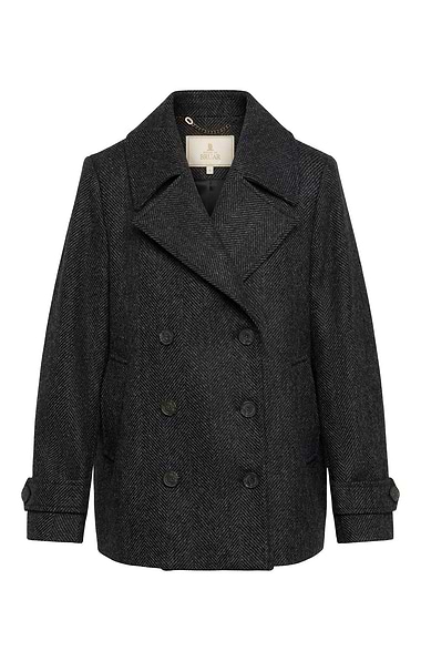 Ladies British Tweed Double-Breasted Coat