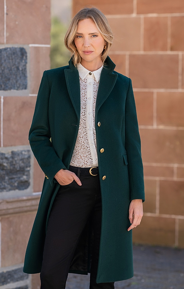 Ladies Wool Cashmere College Coat