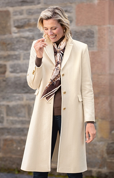 Ladies Wool Cashmere College Coat