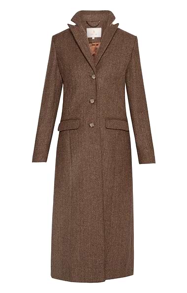 Ladies Single Breasted Full Length Coat