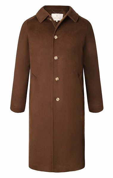 Men's Raglan Sleeve Cashmere Coat