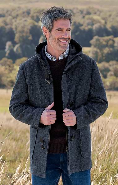 Men's British Tweed Duffle Coat