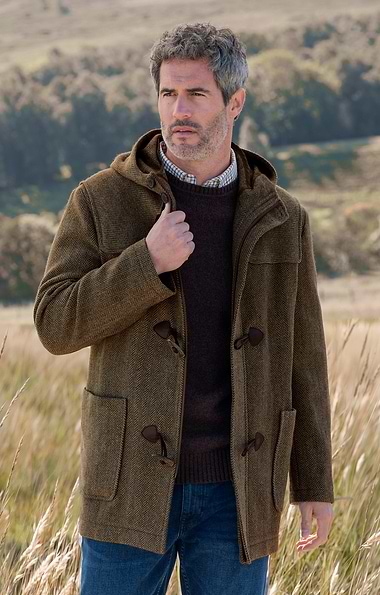 Men's British Tweed Duffle Coat
