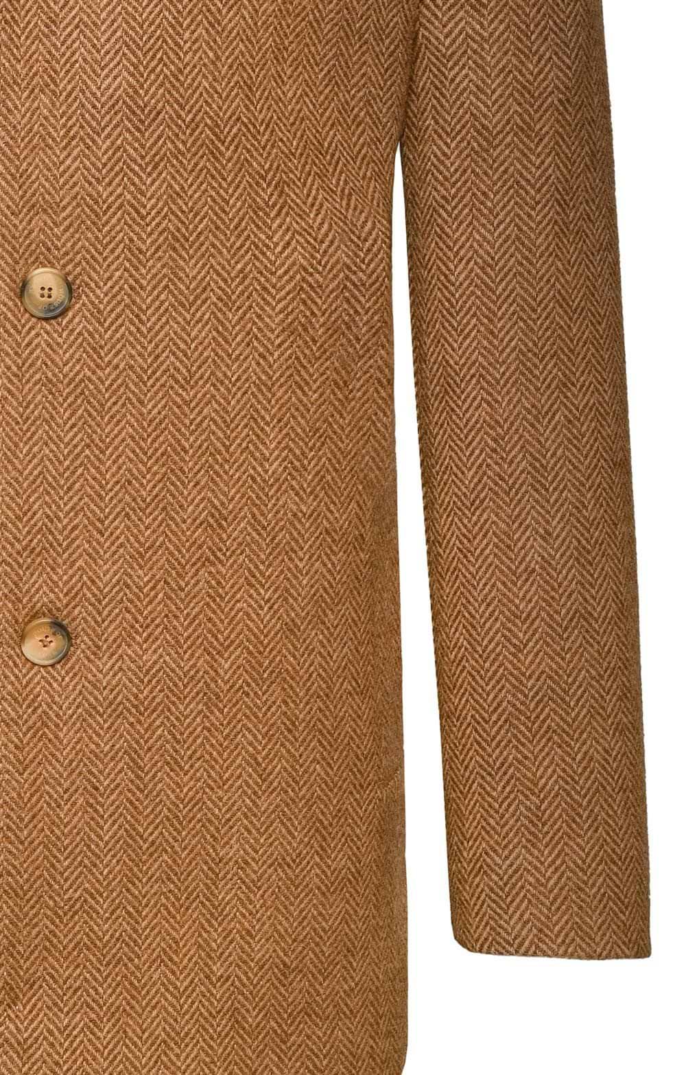 Mens Tweed Car Coat, Grey, Natural - House of Bruar