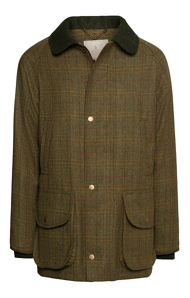Men's Waterproof Scottish Saxony Tweed Sporting Coat