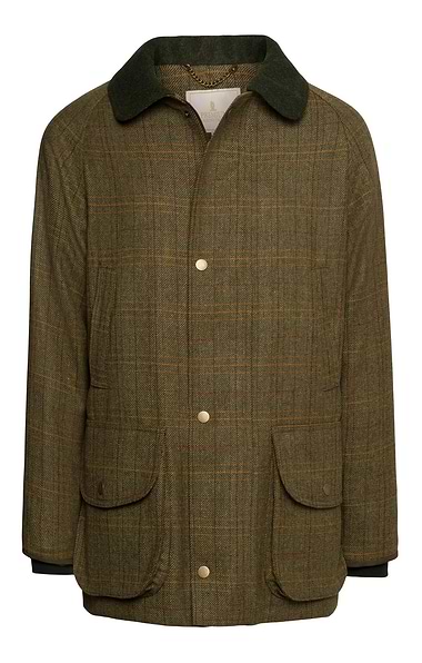 Men's Waterproof Scottish Saxony Tweed Sporting Coat