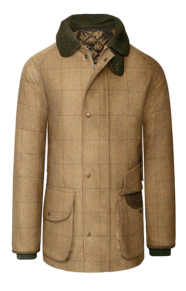 Men's Waterproof Scottish Saxony Tweed Sporting Coat