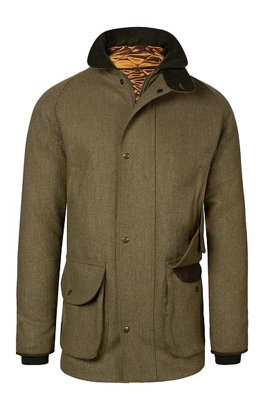 Men's Waterproof Scottish Saxony Tweed Sporting Coat