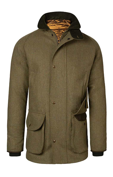 Men's Waterproof Scottish Saxony Tweed Sporting Coat