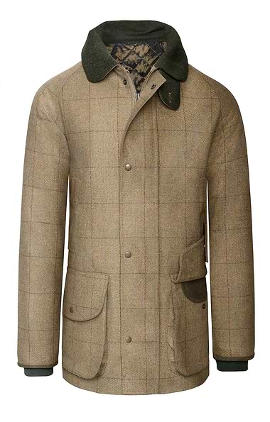 Men's Waterproof Scottish Saxony Tweed Sporting Coat