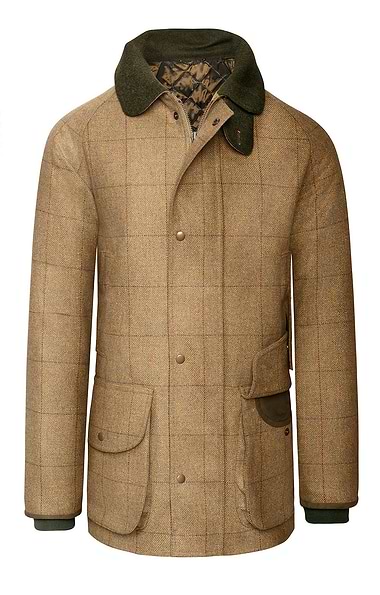 Men's Waterproof Scottish Saxony Tweed Sporting Coat