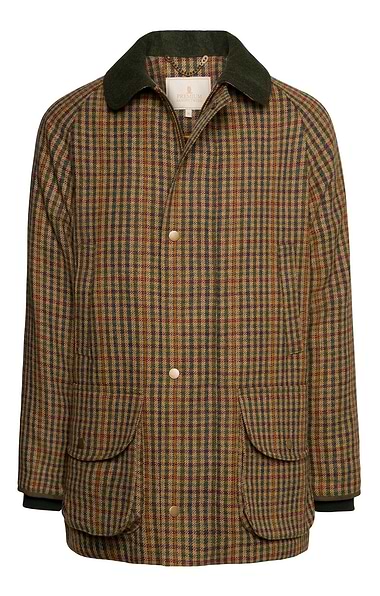 Men's Waterproof Scottish Saxony Tweed Sporting Coat
