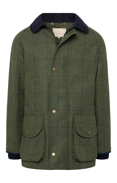 Men's Waterproof Scottish Saxony Tweed Sporting Coat
