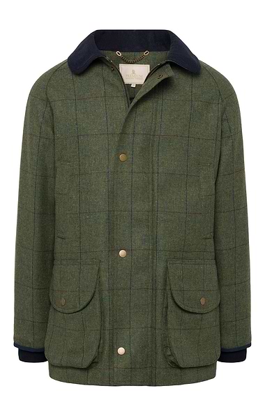 Men's Waterproof Scottish Saxony Tweed Sporting Coat