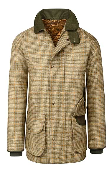 Men's Waterproof Scottish Saxony Tweed Sporting Coat