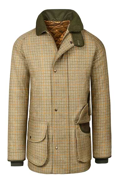 Men's Waterproof Scottish Saxony Tweed Sporting Coat