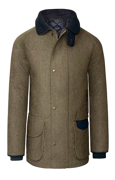 Men's Waterproof Scottish Saxony Tweed Sporting Coat