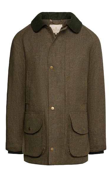Men's Waterproof Scottish Saxony Tweed Sporting Coat