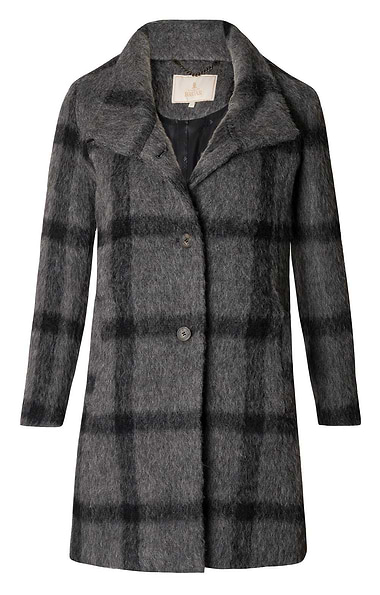 Ladies Wool Mix Funnel Coat