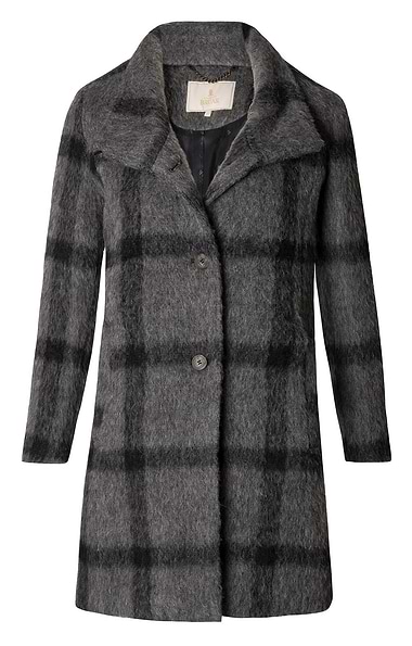Ladies Wool Mix Funnel Coat