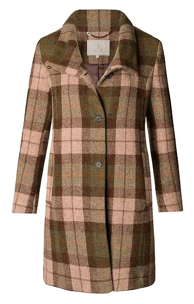 Ladies Harris Funnel Coat