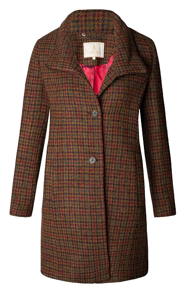 Ladies Harris Funnel Coat