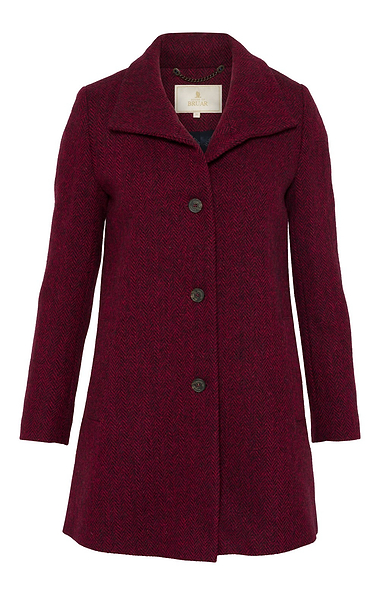 Ladies House of Bruar Harris Tweed® Funnel Coat