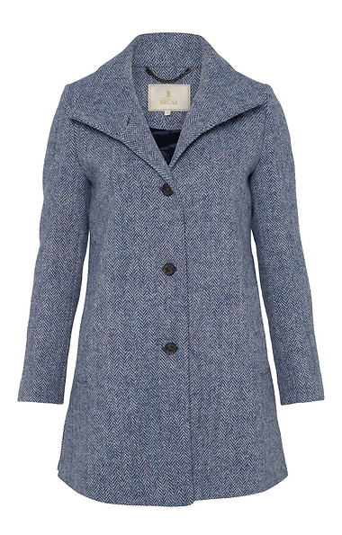 Ladies House of Bruar Harris Tweed® Funnel Coat