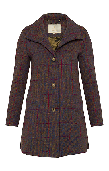 Ladies House of Bruar Harris Tweed® Funnel Coat