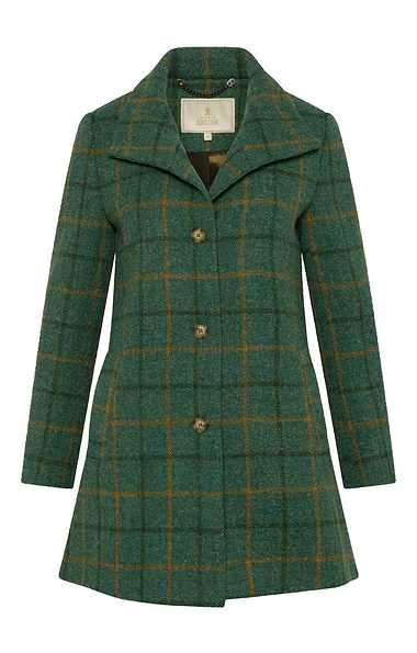 Ladies House of Bruar Harris Tweed® Funnel Coat
