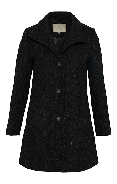 Ladies House of Bruar Harris Tweed® Funnel Coat