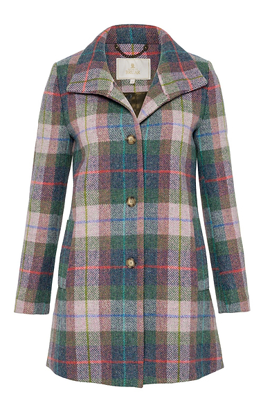 Ladies House of Bruar Harris Tweed® Funnel Coat