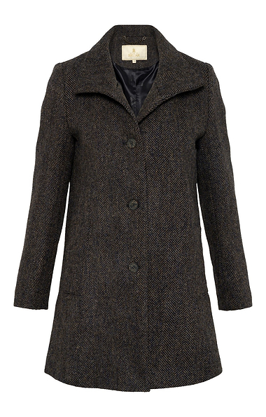 Ladies House of Bruar Harris Tweed® Funnel Coat