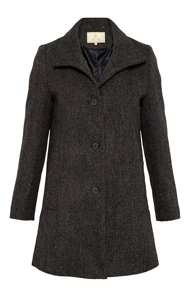 Ladies House of Bruar Harris Tweed® Funnel Coat