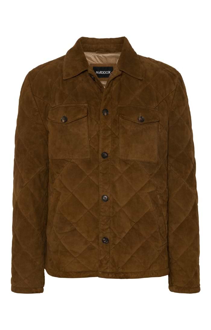Men's House of Bruar Suede Quilted Jacket
