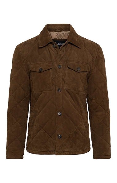Men's House of Bruar Suede Quilted Jacket