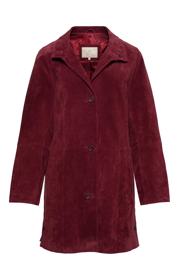 Ladies Long Suede Jacket