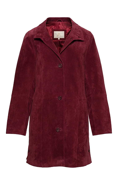 Ladies Long Suede Jacket