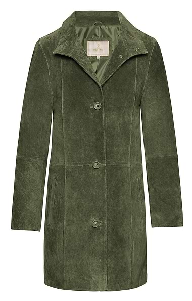 Ladies Long Suede Jacket