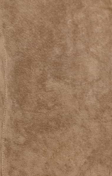 Ladies Fur Trim Suede Parka