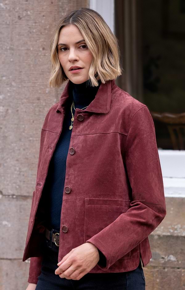 Ladies Suede Barn Jacket