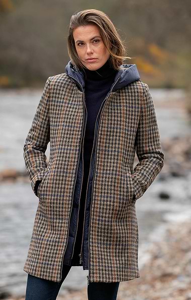 Ladies Harris Tweed® 3-1 Coat