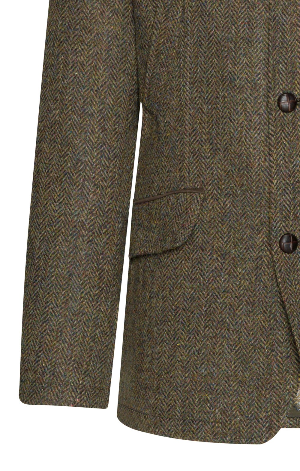 Men's Harris Tweed® Tulchan Coat, Green - House of Bruar