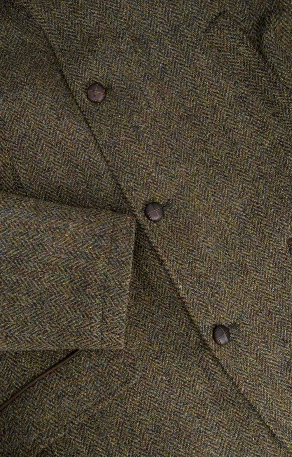 Men's Harris Tweed® Tulchan Coat, Green - House of Bruar